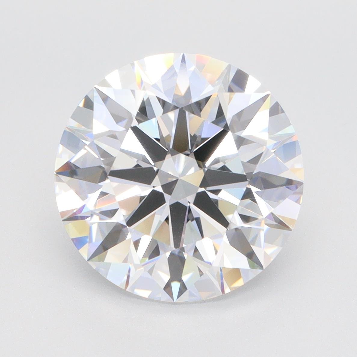 5.23ct D VVS1 Rare Carat Ideal Cut Round Lab Grown Diamond