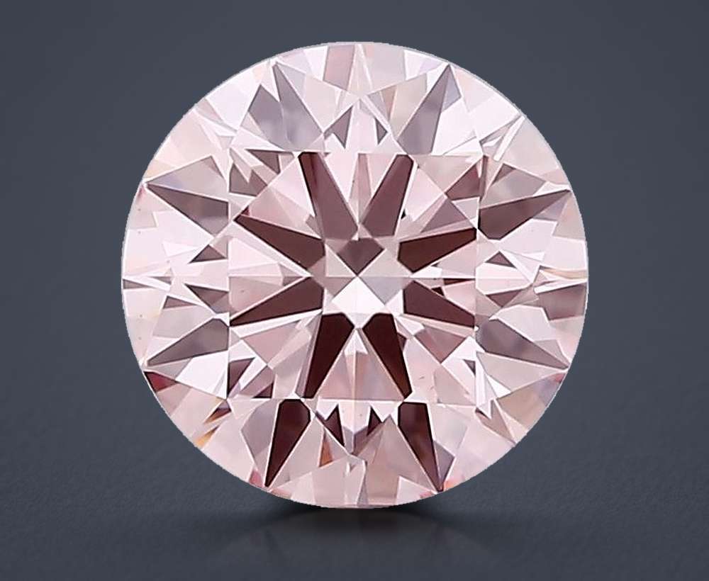 1.48 Ct. Fancy Intense Pink Round Lab Diamond
