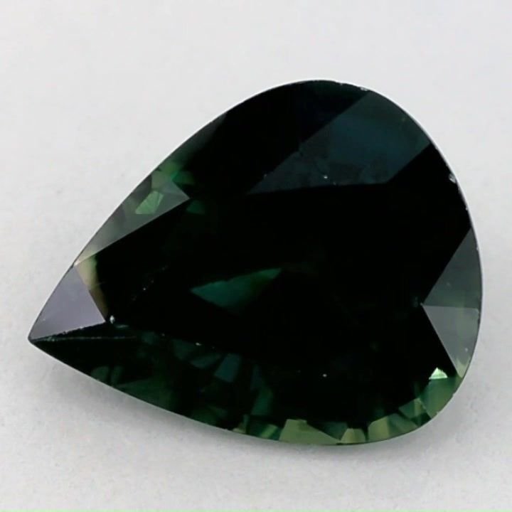 2.90 Carat Green Pear Sapphire
