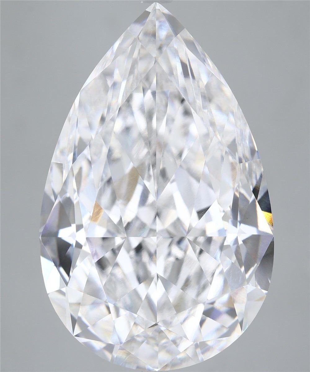 23.68ct E VVS2 Rare Carat Ideal Cut Pear Lab Grown Diamond
