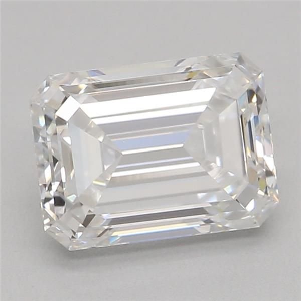 1.05ct D VVS2 Excellent Cut Emerald Lab Grown Diamond