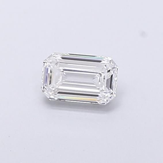 0.49ct D VVS2 Very Good Cut Emerald Lab Grown Diamond