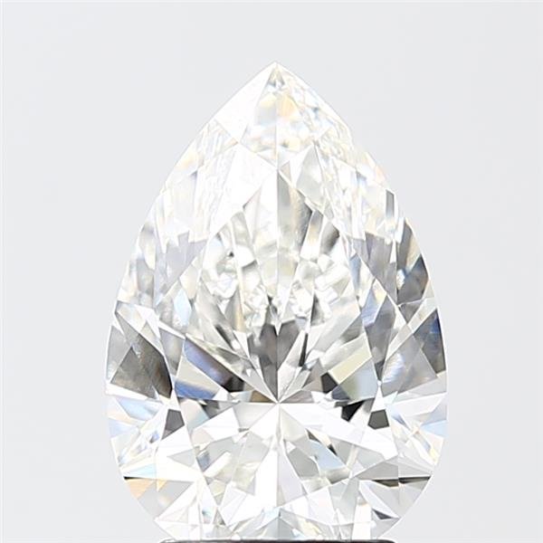 3.05ct F VVS2 Rare Carat Ideal Cut Pear Lab Grown Diamond