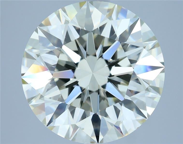 5.01ct K VS2 Rare Carat Ideal Cut Round Diamond