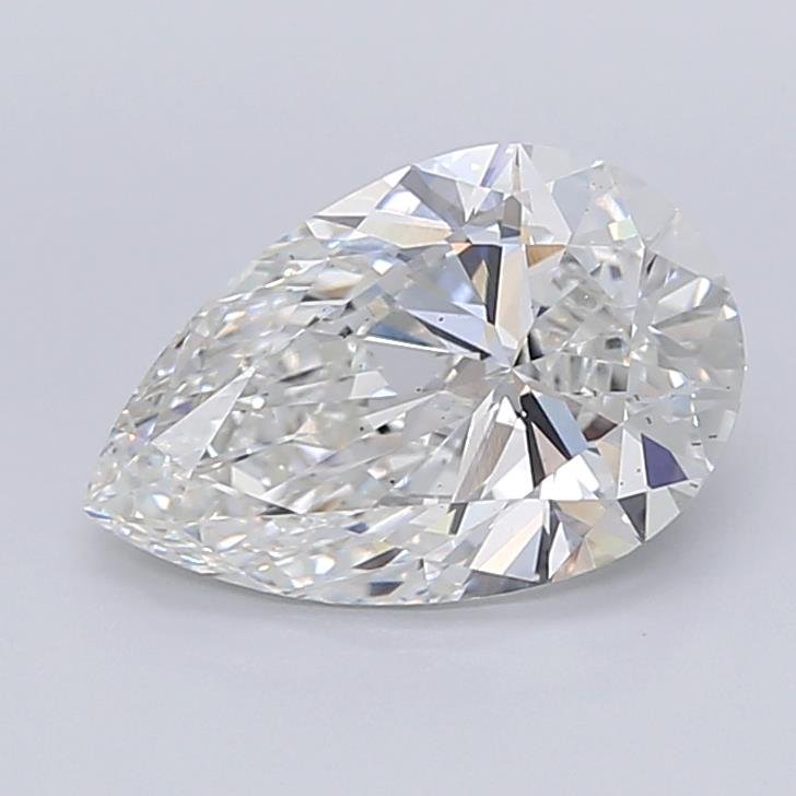 3.94ct F VS2 Rare Carat Ideal Cut Pear Lab Grown Diamond