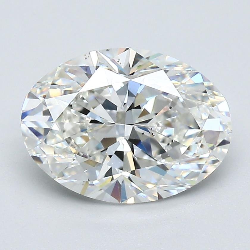 2.15ct H VS2 Rare Carat Ideal Cut Oval Diamond