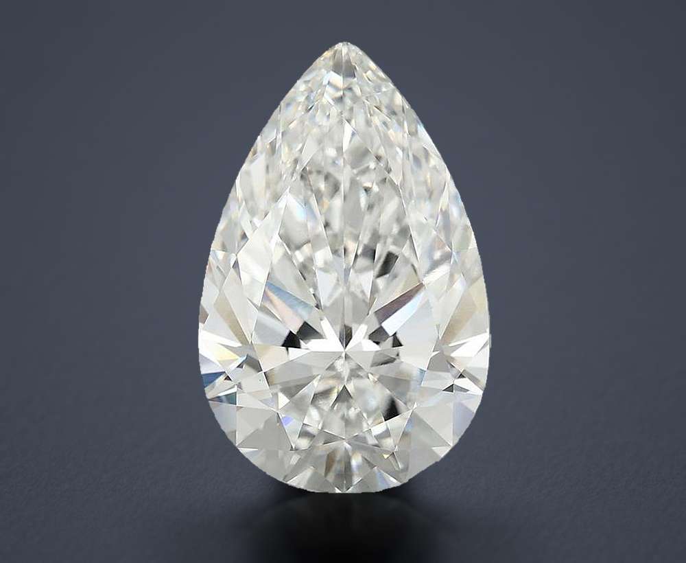 5.78 Carat Pear Lab Diamond