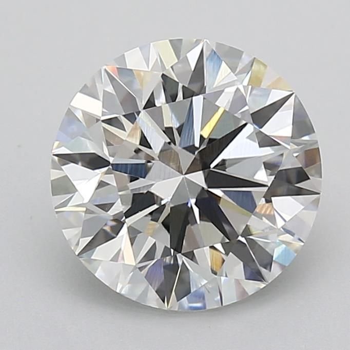 3.06ct E VVS2 Rare Carat Ideal Cut Round Lab Grown Diamond