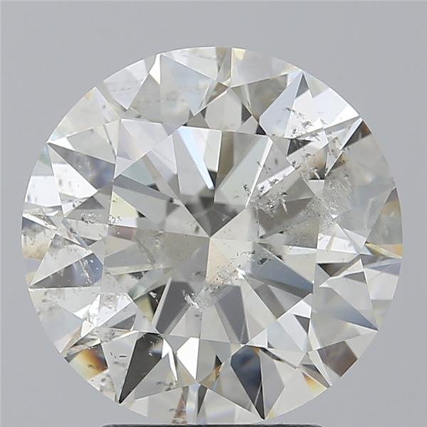3.23ct I SI2 Rare Carat Ideal Cut Round Diamond