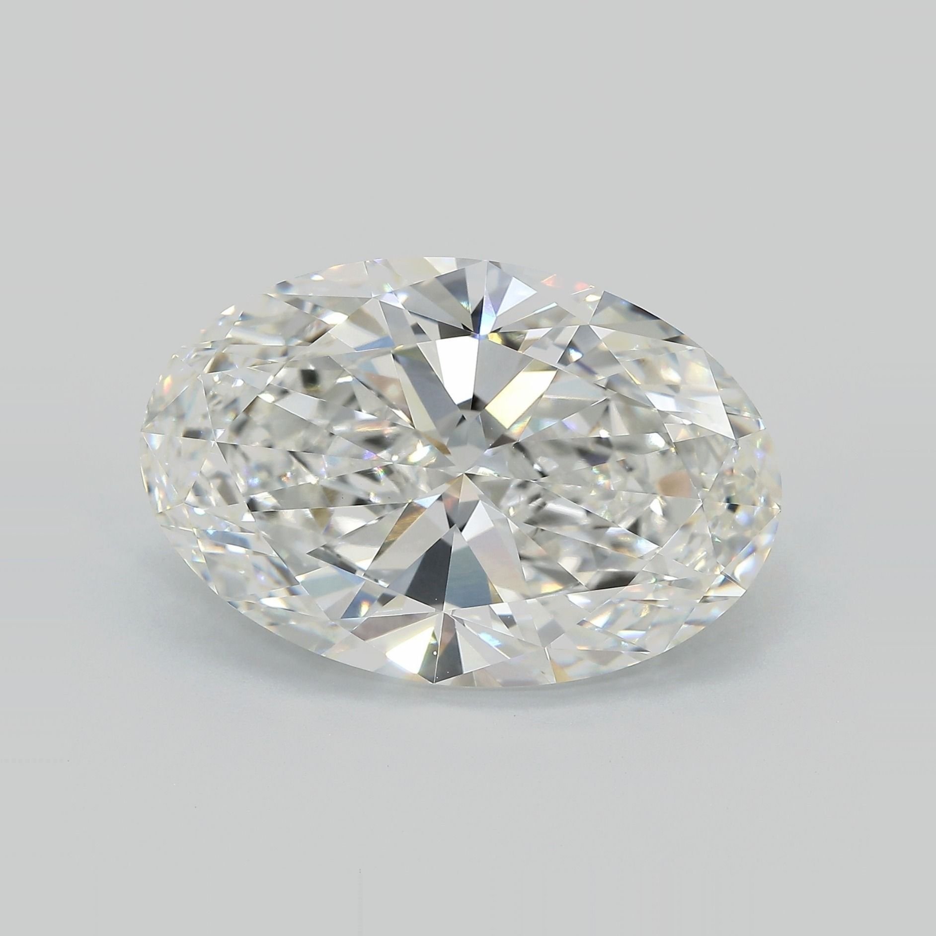 15.79ct F VVS2 Very Good Cut Oval Lab Grown Diamond