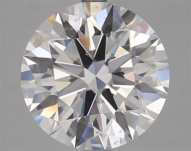 4.26ct F SI1 Rare Carat Ideal Cut Round Lab Grown Diamond