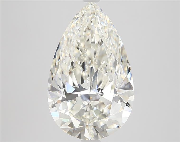 4.01ct J VS2 Rare Carat Ideal Cut Pear Diamond