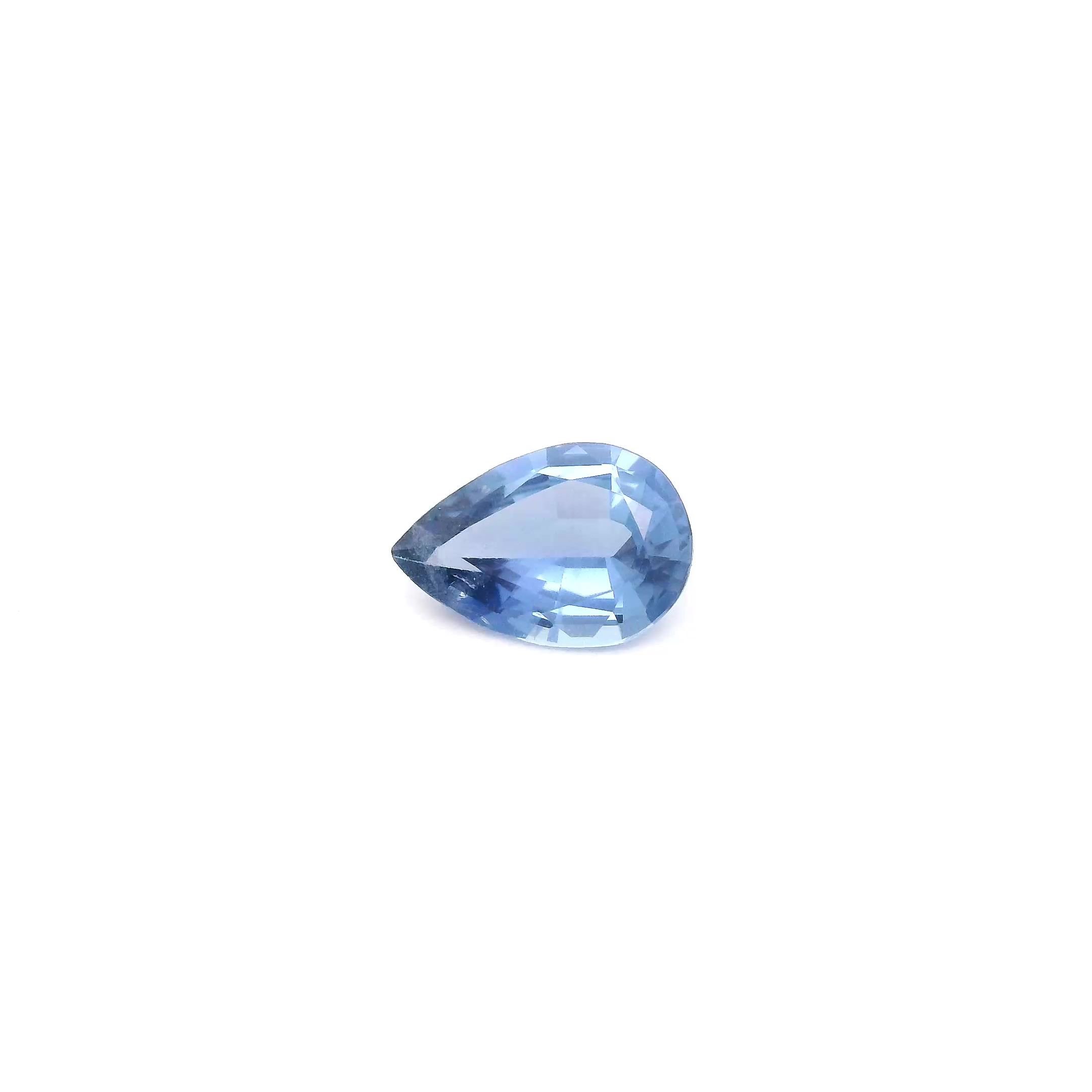 0.62 Carat Blue Pear Sapphire