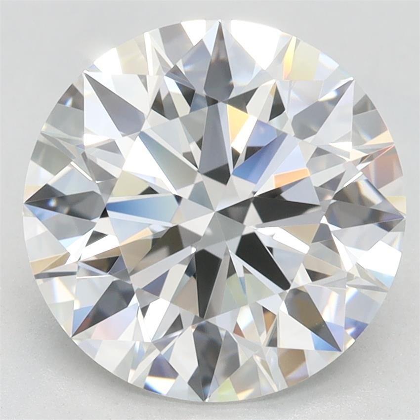 3.28ct F IF Rare Carat Ideal Cut Round Lab Grown Diamond