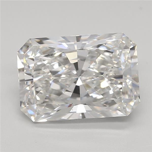 2.65ct E VS2 Rare Carat Ideal Cut Radiant Lab Grown Diamond