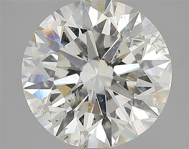 3.70ct I SI2 Rare Carat Ideal Cut Round Diamond