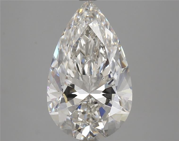 4.07ct H VS2 Rare Carat Ideal Cut Pear Lab Grown Diamond