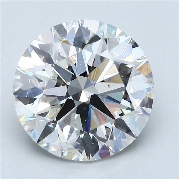 3.81ct H SI1 Rare Carat Ideal Cut Round Diamond