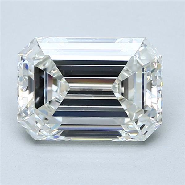 3.01ct I VS1 Rare Carat Ideal Cut Emerald Diamond