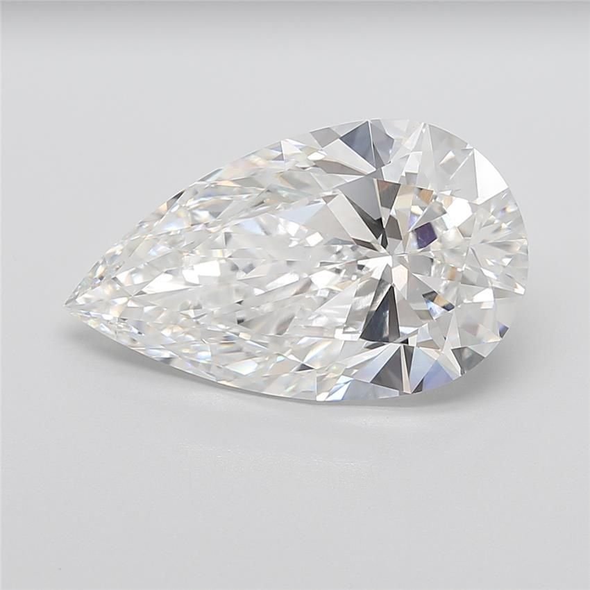 11.09ct F VVS2 Rare Carat Ideal Cut Pear Lab Grown Diamond