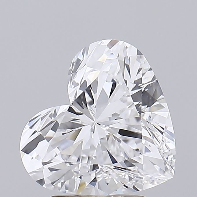 3.06ct D IF Rare Carat Ideal Cut Heart Lab Grown Diamond