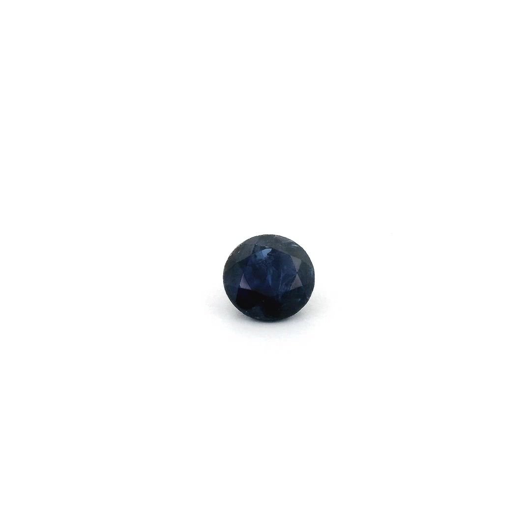 0.42 Carat Deep Blue Round Sapphire