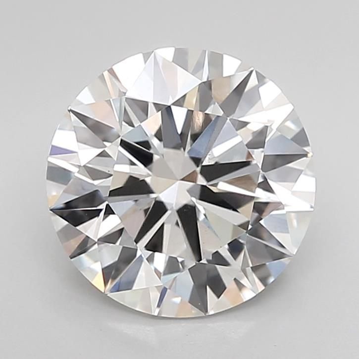 2.74ct F VS1 Rare Carat Ideal Cut Round Lab Grown Diamond