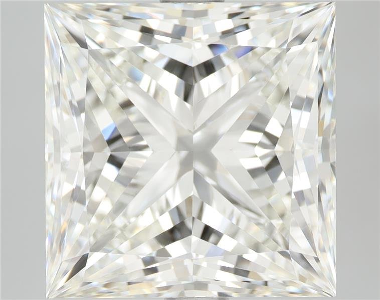 5.22ct J IF Rare Carat Ideal Cut Princess Diamond