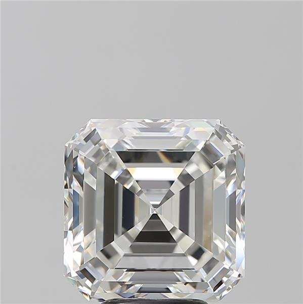 5.01ct H VS2 Rare Carat Ideal Cut Asscher Diamond