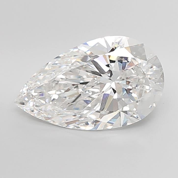 7.05ct E VVS2 Rare Carat Ideal Cut Pear Lab Grown Diamond