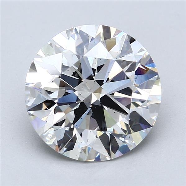 4.34ct F SI1 Rare Carat Ideal Cut Round Lab Grown Diamond