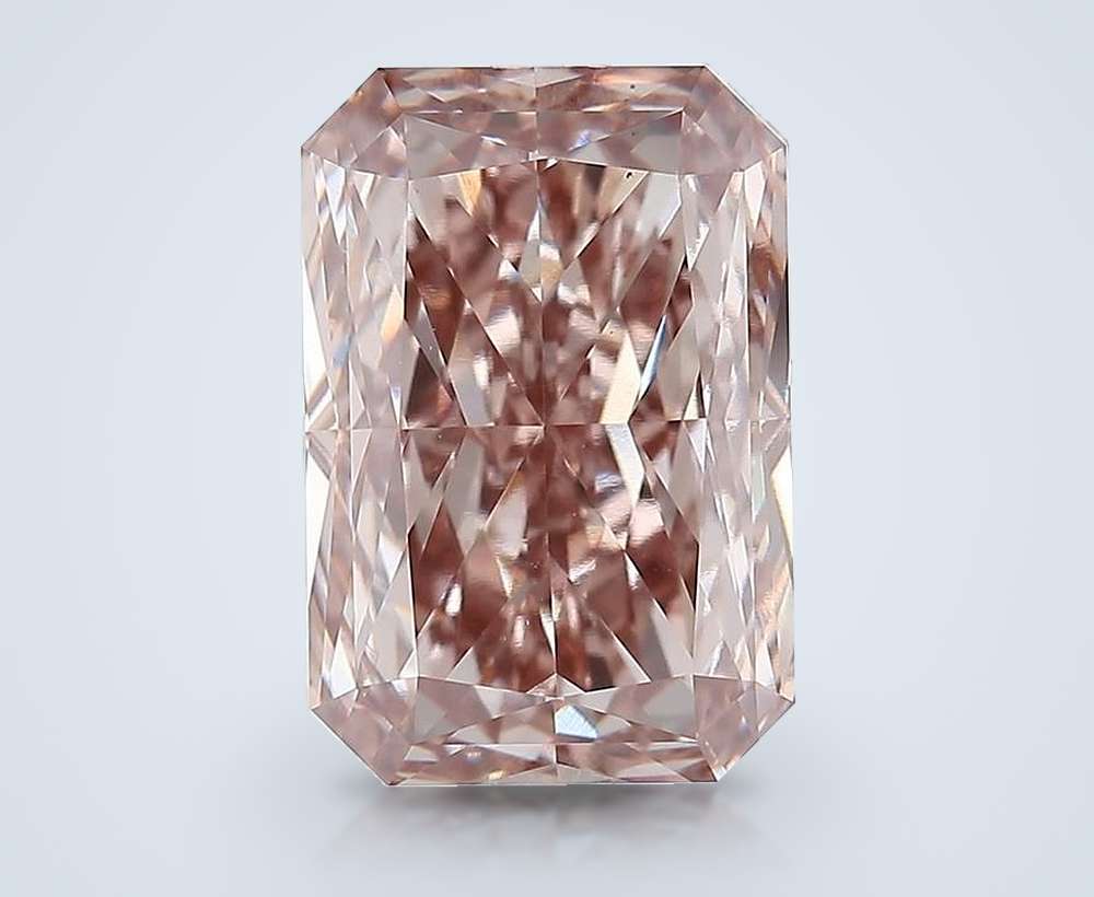 7.03 Ct. Fancy Light Brown Radiant Lab Diamond