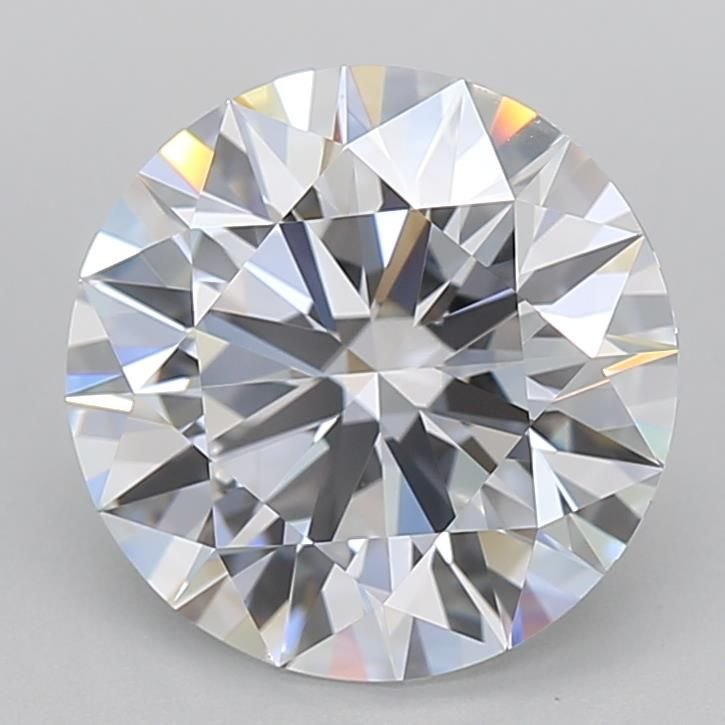 3.07ct D IF Rare Carat Ideal Cut Round Lab Grown Diamond