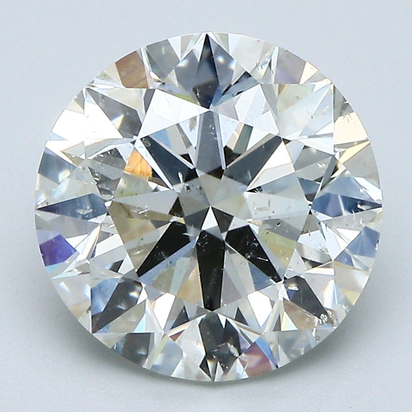 4.32ct J SI2 Excellent Cut Round Diamond