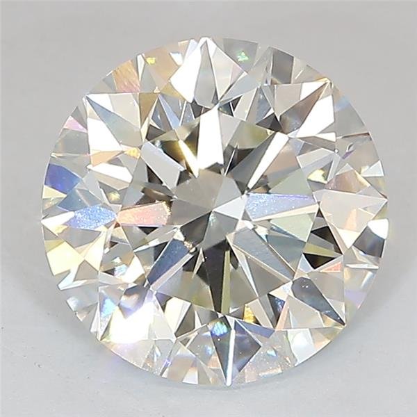 3.09ct J VVS2 Excellent Cut Round Lab Grown Diamond