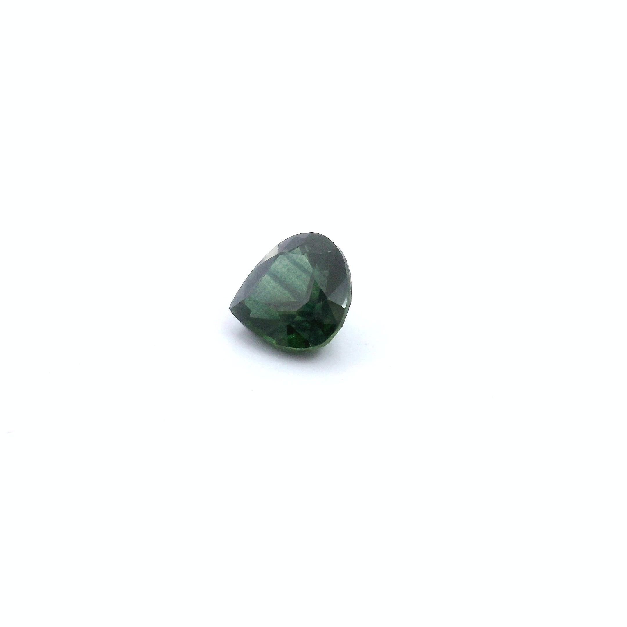 0.56 Carat Green Pear Sapphire