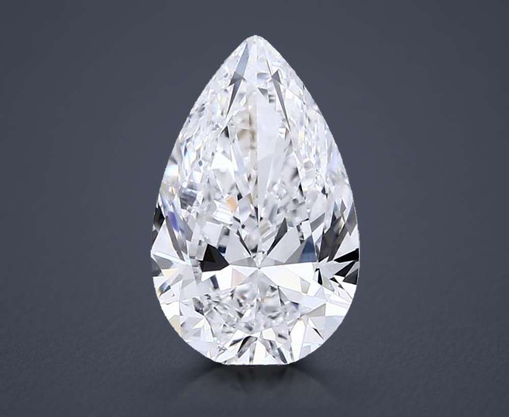 2.50 Carat Pear Natural Diamond