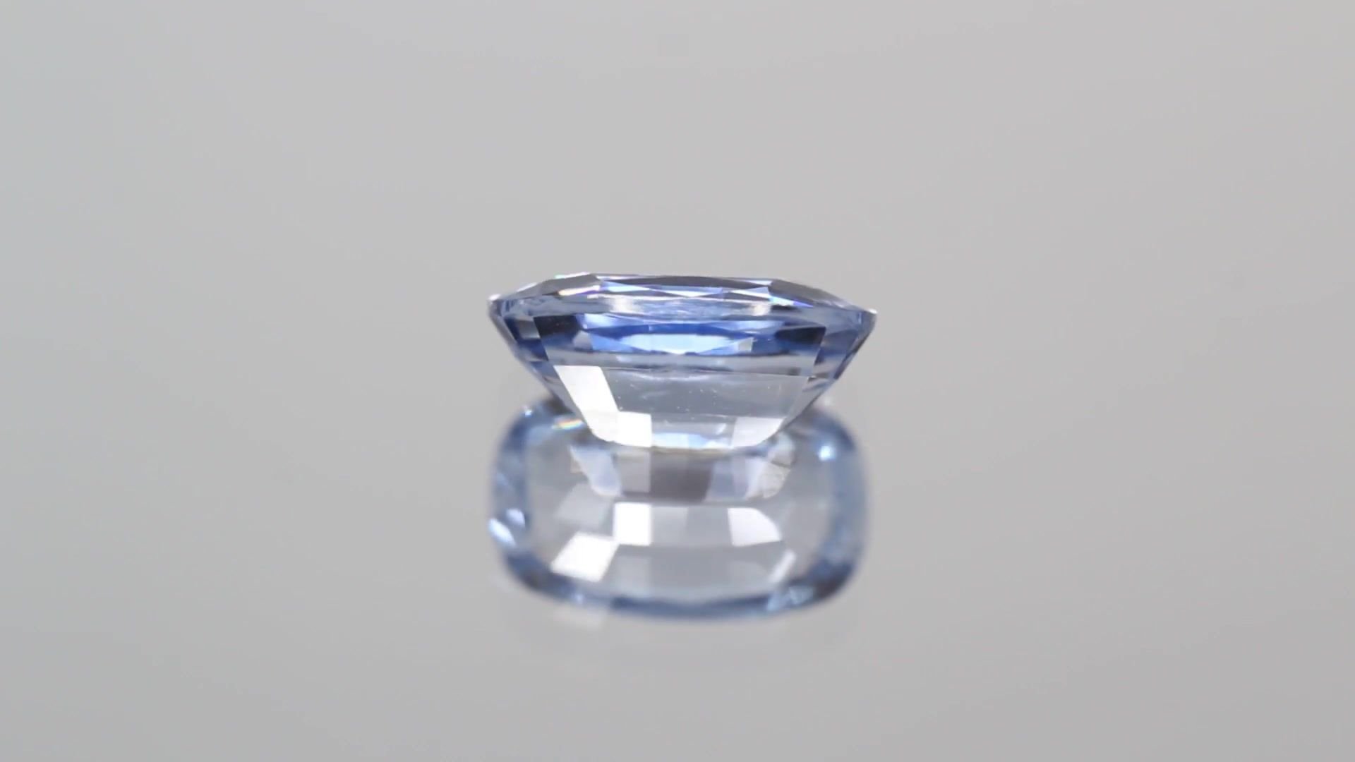 2.19 Carat Blue Cushion Sapphire