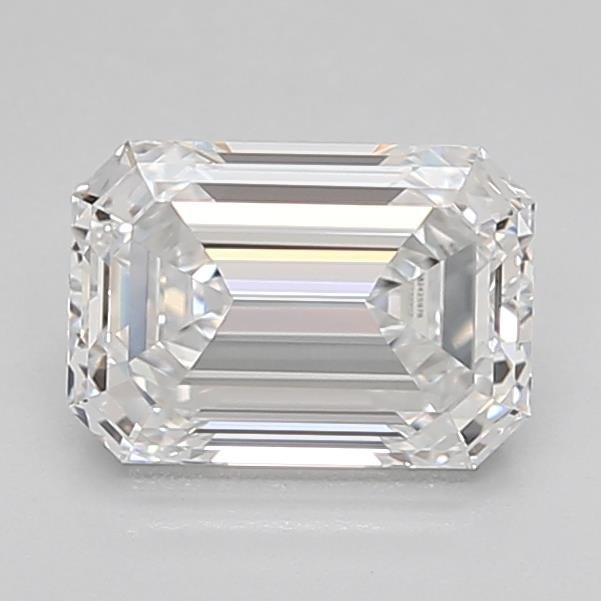 1.51ct E VVS2 Rare Carat Ideal Cut Emerald Lab Grown Diamond