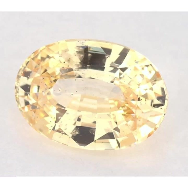 3.24 Carat Yellow Oval Sapphire