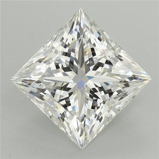 2.88ct H VVS2 Rare Carat Ideal Cut Princess Lab Grown Diamond