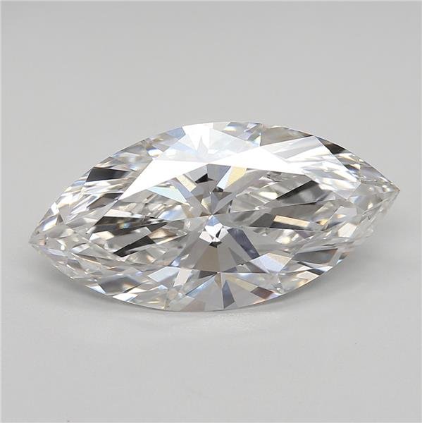 3.69ct F VVS2 Rare Carat Ideal Cut Marquise Lab Grown Diamond