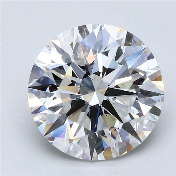 3.06ct G SI1 Rare Carat Ideal Cut Round Diamond