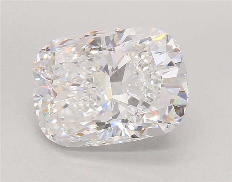 5.55ct F VVS2 Rare Carat Ideal Cut Cushion Lab Grown Diamond