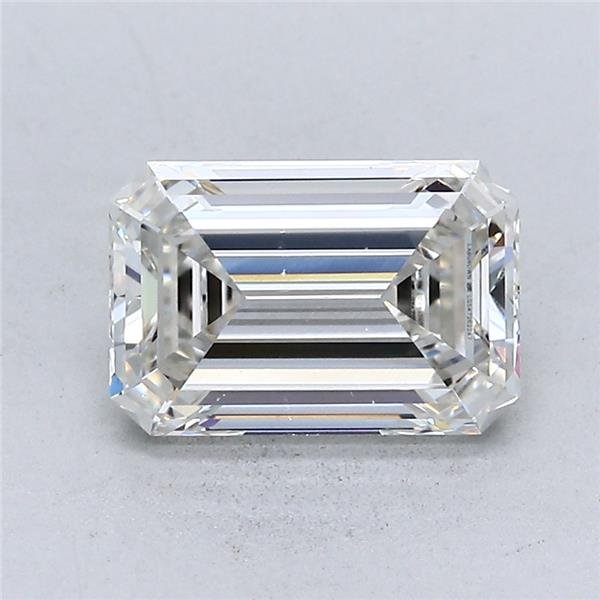 2.07ct H VVS2 Rare Carat Ideal Cut Emerald Lab Grown Diamond