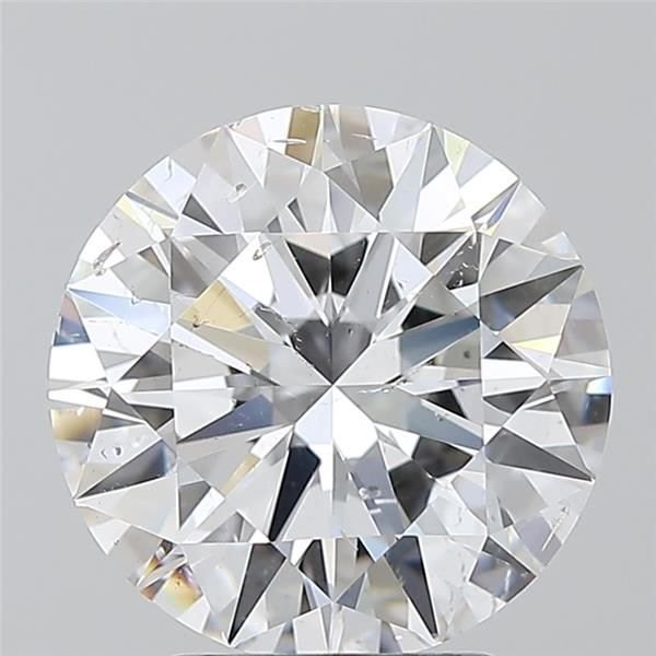 3.03ct D SI2 Rare Carat Ideal Cut Round Diamond