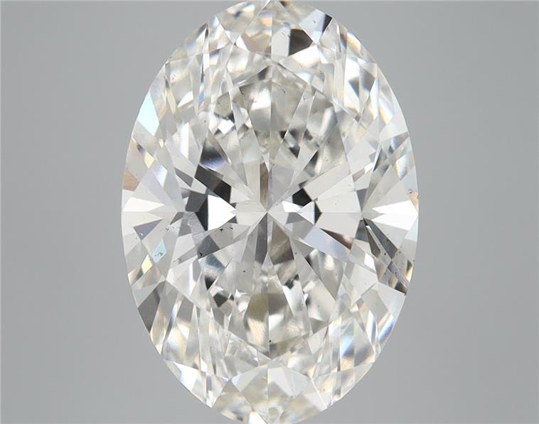 5.58ct H VS2 Rare Carat Ideal Cut Oval Lab Grown Diamond