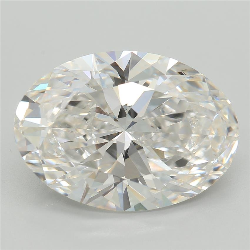4.92ct F VS1 Rare Carat Ideal Cut Oval Lab Grown Diamond