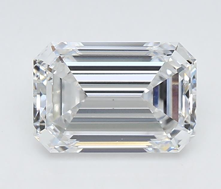 2.08ct D VS2 Rare Carat Ideal Cut Emerald Lab Grown Diamond