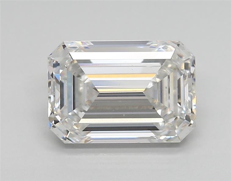2.35ct F VS1 Rare Carat Ideal Cut Emerald Lab Grown Diamond